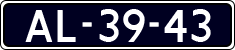 License plate of the Netherlands, Imported oldtimers (cars)