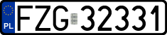 License plates of Poland, Regular car plates