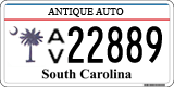 South Carolina, Antique Auto (1234,12345)