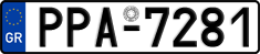 License plate of Greece, Cars
