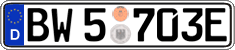 German license plate, Authorities and federal agencies