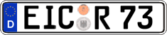 German license plate, Regular plates