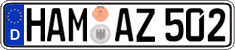 German license plate, Regular plates