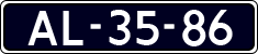 License plate of the Netherlands, Imported oldtimers (cars)