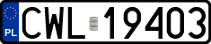 License plates of Poland, Regular car plates