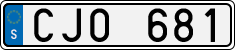 License plate of Sweden, Regular plates