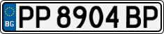 License plate of Bulgaria, Cars