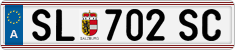 License plate of Austria, Regular plates