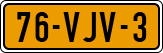 License plate of the Netherlands, Light Commercial Vehicles (1994 system)