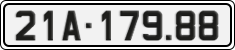 License plate of Vietnam, Cars