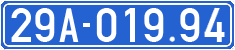 License plate of Vietnam, Government and public administrations