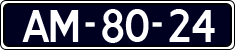License plate of the Netherlands, Imported oldtimers (cars)