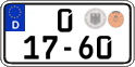 German license plate, Diplomatic
