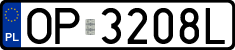 License plates of Poland, Regular car plates