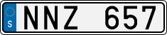 License plate of Sweden, Regular plates