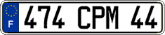French license plate, FNI