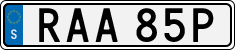 License plate of Sweden, Regular plates