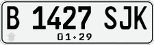 License plate of Indonesia, Regular plates