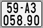 License plate of Vietnam, Motorcycles
