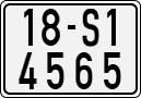License plate of Vietnam, Motorcycles