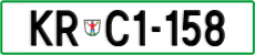 License plate of Slovenia, Cars