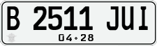 License plate of Indonesia, Regular plates