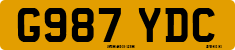 License plate of the United Kingdom, 1983 year system