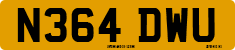 License plate of the United Kingdom, 1983 year system
