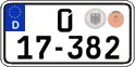 German license plate, Diplomatic