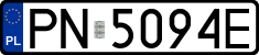 License plates of Poland, Regular car plates