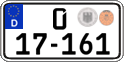 German license plate, Diplomatic