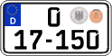 German license plate, Diplomatic