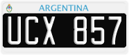 License plate of Argentina, Cars (1995, ABC 123)