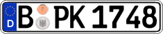 German license plate, Regular plates
