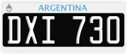 License plate of Argentina, Cars (1995, ABC 123)