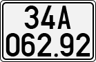 License plate of Vietnam, Cars