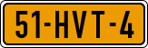 License plate of the Netherlands, Cars