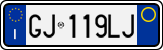 License plate of Italy, Cars (1994 year series)