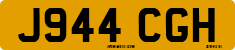 License plate of the United Kingdom, 1983 year system
