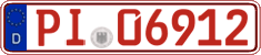 German license plate, Red license plates