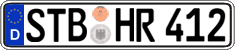 German license plate, Regular plates