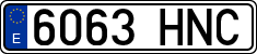 License plates of Spain, Ordinary (2000)