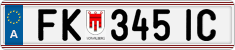 License plate of Austria, Regular plates