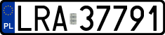 License plates of Poland, Regular car plates