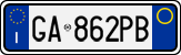 License plate of Italy, Cars (1994 year series)
