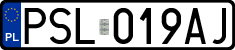 License plates of Poland, Regular car plates