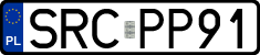 License plates of Poland, Regular car plates