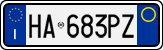 License plate of Italy, Cars (1994 year series)