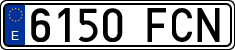 License plates of Spain, Ordinary (2000)
