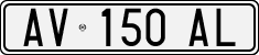 License plate of Italy, Cars (1994 year series)